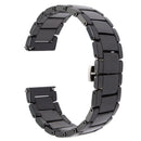 Luxury 20mm Ceramic Bracelet Watch Band Strap Deployment Clasp for Samsung Gear S2 Classic , Huawei Watch 2 , Garmin Vivoactive 3 , Pebble Round Large , Moto360 Gen2 Men's 42mm
