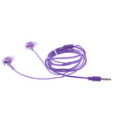 In-Ear Headphone, 3.5mm Jack Candy Color Bass Earbud Earphone With For iPhone Samsung Purple