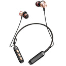 Headsets Wireless Earphone Neck Hanging Stereo Headphones Gold