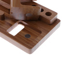Bamboo Watch Stand Dock Wood Stand Bracket Holder Charging Cradle for Apple iPhone iPad