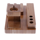 Bamboo Watch Stand Dock Wood Stand Bracket Holder Charging Cradle for Apple iPhone iPad