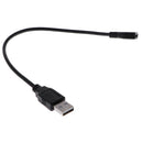 USB 2.0 5 Pin High Speed Male to Micro USB Female OTG Extension Cable for Phones Black