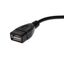 9.8 inch Micro USB OTG Cable Female and USB 2.0 A Female Adapter Cable for Samsung HTC Smartphones
