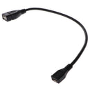 9.8 inch Micro USB OTG Cable Female and USB 2.0 A Female Adapter Cable for Samsung HTC Smartphones