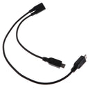 Micro USB Female 1 to 2 Micro USB Male Charger Cable For Android Phone PC,Multifunctional 2 in 1 Charging Cable