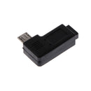 90 Right Angle Micro USB2.0 OTG Host Adapter w/USB Power for Android Smartphone Black
