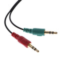 3.5mm 4 Pin to 2x3 Pin 3.5mm Headset Splitter Adapter - F/M