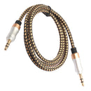 3.5mm Stereo Audio Cable Male To Male Aux Cable Cord For Car Stereo Brown