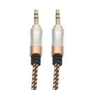 3.5mm Stereo Audio Cable Male To Male Aux Cable Cord For Car Stereo Brown