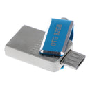 OTG USB Flash Drive for Cell Phones,Tablets and PCs,Key Chain Included, 32GB, Blue