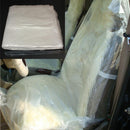 100Pcs Disposable Plastic Films Car Seat Covers Protector Mechanic Valet