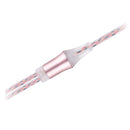 1.2m Wired Earphone 3.5mm In Ear Earbuds Earpiece Metal HiFi Headphones for Smartphone MP3 MP4 Pink