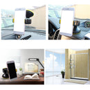 Car Phone Mount, Cell Phone Holder Cradle for Car Windshield Dashboard Universal for iPhone 8/8plus/X/7/6/6s Plus/Samsung Galaxy S9+/S8+/S7/S6 Edge+/Note8 White