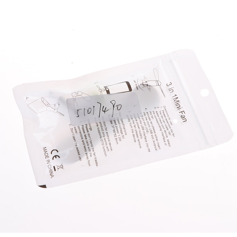 Mini Portable Power Small Micro USB Cooling Fan For Android Cell Phone White