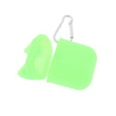 Cat Ear Silicone Protective Pouch Cover Carrying Case with Keychain for Apple AirPods Charging Box Green