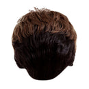 Human Hair Wig Blend Fringe Wavy Oblique Bangs Hairpieces Heat Safe 9 Inch