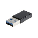 USB 3.0 Male to Type C Female Adapter,Type A to C USB 3.0 Male to 3.1 Female Adapter Converter Support Data Sync & Charging Black