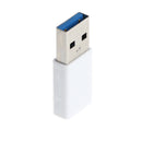 USB 3.0 Male to Type C Female Adapter,Type A to C USB 3.0 Male to 3.1 Female Adapter Converter Support Data Sync & Charging White