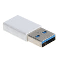 USB 3.0 Male to Type C Female Adapter,Type A to C USB 3.0 Male to 3.1 Female Adapter Converter Support Data Sync & Charging White