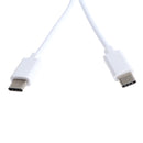 USB Type-C To USB Type-C Data Sync Fast Charging Cable Male To Male White