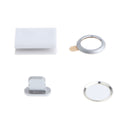 Rear Camera Lens Protector Ring Cover & Anti Dust Plug For IPhone 7 Silver