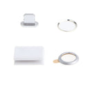 Rear Camera Lens Protector Ring Cover & Anti Dust Plug For IPhone 7 Silver