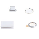 Rear Camera Lens Protector Ring Cover & Anti Dust Plug For IPhone 7 Silver