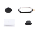 4 in 1 Camera Lens Protective Case Cover + Home Button Ring + Charging Port Cover Cord Holder Dust Plug + Anti Dust Plug Organizer Set for iPhone 7 Plus Black