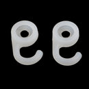 1Pair Silicone EarTips Earbuds Skin Cover For Jabra Earphones Headsets White
