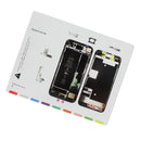 Professional Guide Magnetic Screw Keeper Pad Screws Chart Mat for Apple iPhone 8
