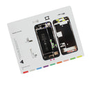 Professional Guide Magnetic Screw Keeper Pad Screws Chart Mat for Apple iPhone 8