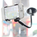 Clamp Universal Long Shockproof Arm Phone Car Mount Windshield/ Dashboard With Strong Suction Cup, Cell Phone Holder For iPhone 8 8 Plus X 7 7 Plus 6 6 Plus Galaxy S9 S8 S7 S6