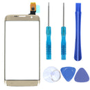 Mobile Front Glass for Samsung Galaxy S7 Edge Display Touchscreen replacement kit Suction Cup/Sticker Pry/Screw Drivers Gold