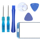 Mobile Front Glass for Samsung Galaxy S7 Edge Display Touchscreen replacement kit Suction Cup/Sticker Pry/Screw Drivers Blue
