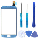 Mobile Front Glass for Samsung Galaxy S7 Edge Display Touchscreen replacement kit Suction Cup/Sticker Pry/Screw Drivers Blue