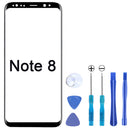 For Samsung Galaxy Note 8 Screen Lens Glass Replacement Kit,Front Outer Lens Glass Screen & Tools Kit & Adhesive for Samsung Galaxy Note 8 6.3 inch (Black)