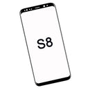 Front Glass repair kit for Samsung Galaxy S8 (Black) Display & 11 pcs Tool Kit/UV LOCA Adhesiver/Tweezers/Suction Cup/Wire/Microfiber Cleaning Cloth
