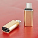 USB-C (Female) Adapter, USB Type C (Female) to Micro USB (Male) Sync and Charging Adapter for Digital Camera, Power Bank, Samsung Galaxy S8 / Samsung S8 plus Silver