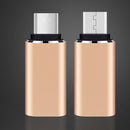 USB-C (Female) Adapter, USB Type C (Female) to Micro USB (Male) Sync and Charging Adapter for Digital Camera, Power Bank, Samsung Galaxy S8 / Samsung S8 plus Silver
