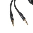 3.5mm Audio Splitter Cable 3.5mm Male to 3.5mm Female with Mic 3.5 Extension Aux Cable Adapter for iPhone Speaker