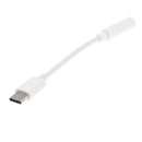 USB C to 3.5mm Audio adapter,Type C Male to Female Aux Jack Stereo Earphone Cable Converter for google pixel/pixel 2,Moto Z/Z Droid/Force/Play,HTC U11 other USB C Devices White