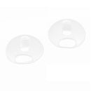1 Pair Silicone Ear Tips Headphone Cover For Apple AirPods Beige