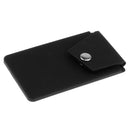Silicone Cell Phone Wallet Case ID Card Holder With Stand Black