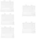 5 Pcs Transparent Storage Case for AAA 7th Multi Size Hard Plastic Battery Case Holder Organizer Box