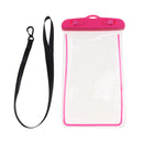 Universal Luminous Waterproof Phone Pouch Case Anti-Water Phone Cover Pink