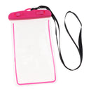 Universal Luminous Waterproof Phone Pouch Case Anti-Water Phone Cover Pink
