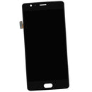 Black Front Outer Glass lens Replacement Compatible with OnePlus One Plus 3+ Screwdriver+ Suction Cup + Crowbars+Picks
