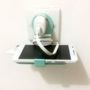 2Pcs Flexible Cell Phone Holder Foldable Phone Wall Charger Hanger Cradle Universal Holder Stand Hook Bracket Support