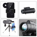 40X60 HD Optical Monocular Camera Lens & Mini Tripod for iPhone 8 7 6 Plus
