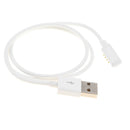 USB 2.0 To 4 PIN Magnetic Cable Charger Cord For Smart Watch Bracelet White